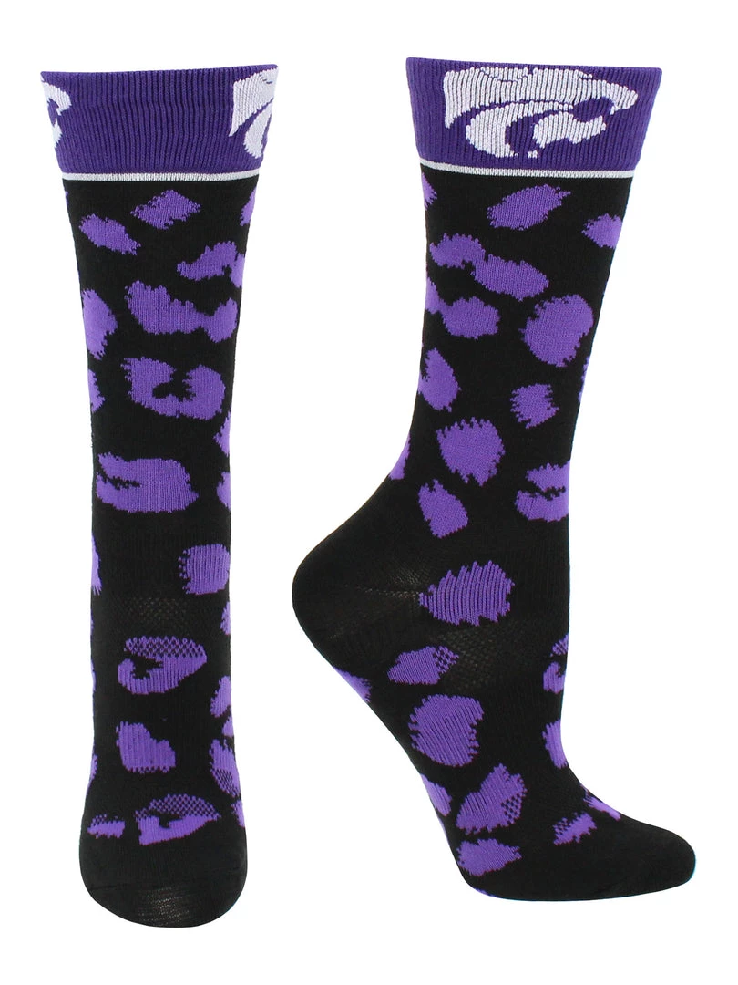 TCK All Schools Kansas State Wildcats Socks Womens Savage Crew Socks 2 TCK All Schools Kansas State Wildcats Socks Womens Savage Crew Socks