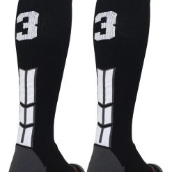 MadSportsStuff Softball Socks Black Player ID Custom Number Over The Calf Socks For Softball Baseball Football Boys And Girls 202 MadSportsStuff Softball Socks Black Player ID Custom Number Over The Calf Socks For Softball Baseball Football Boys And Girls