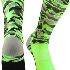 Basketball Socks TCK Sports Elite Woodland Camo Performance Crew Socks