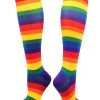 TCK Krazisox Rainbow Stripes Over The Calf Socks