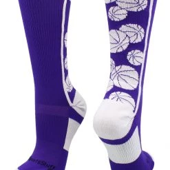 MadSportsStuff Crazy Basketball Logo Crew Socks (multiple Colors)