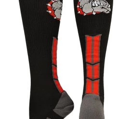 MadSportsStuff Bulldog Logo Over The Calf Socks