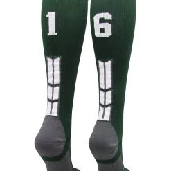 MadSportsStuff Dark Green Player ID Custom Number Over The Calf Socks For Softball Baseball Football Boys And Girls Softball Socks 168 MadSportsStuff Dark Green Player ID Custom Number Over The Calf Socks For Softball Baseball Football Boys And Girls Softball Socks