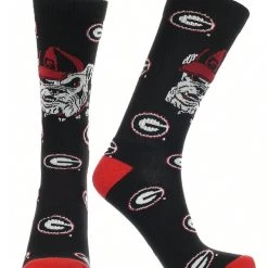 TCK Georgia Bulldogs Socks Crew Length Sock Mayhem All Schools