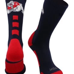 TCK All Schools Fresno State Bulldogs Socks Baseline Crew 11 TCK All Schools Fresno State Bulldogs Socks Baseline Crew