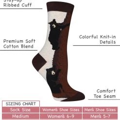 WHD Crazy Socks - Crew Bear Socks For Women Gift For Animal Lovers