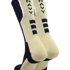 TCK United States Naval Academy Socks Navy Midshipmen Perimeter Crew Socks