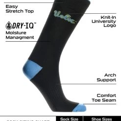 TCK All Schools UCLA Bruins Dress Socks Dean's List Crew Length Socks