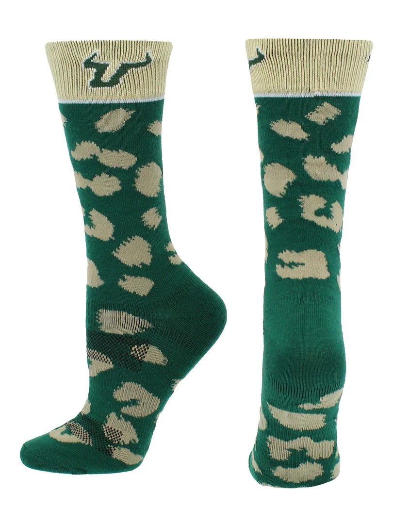 TCK All Schools USF Bulls Socks Womens Savage Crew Socks 5 TCK All Schools USF Bulls Socks Womens Savage Crew Socks