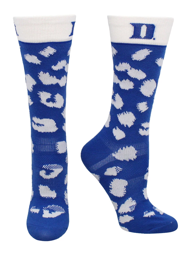 TCK All Schools Duke Blue Devils Socks Womens Savage Crew Socks 2 TCK All Schools Duke Blue Devils Socks Womens Savage Crew Socks
