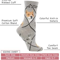 WHD American Pit Bull Terrier Socks For Women Gift For Dog Lovers Crazy Socks - Crew