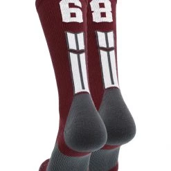 MadSportsStuff Maroon Player ID Custom Number Crew Socks For Basketball Lacrosse Volleyball Boys And Girls Volleyball Socks 115 MadSportsStuff Maroon Player ID Custom Number Crew Socks For Basketball Lacrosse Volleyball Boys And Girls Volleyball Socks