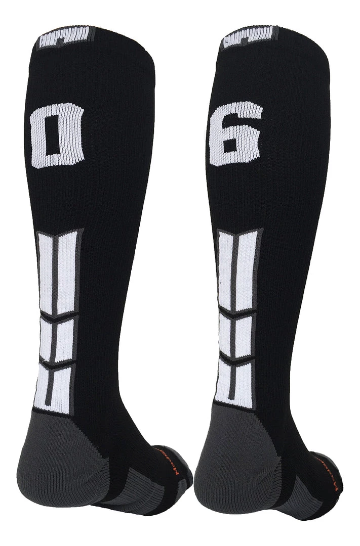 MadSportsStuff Softball Socks Black Player ID Custom Number Over The Calf Socks For Softball Baseball Football Boys And Girls 73 MadSportsStuff Softball Socks Black Player ID Custom Number Over The Calf Socks For Softball Baseball Football Boys And Girls