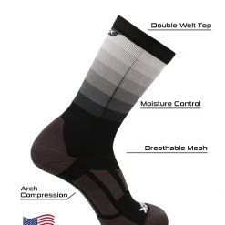 TCK Fade Sublimated Basketball Socks Crew Length Football Socks