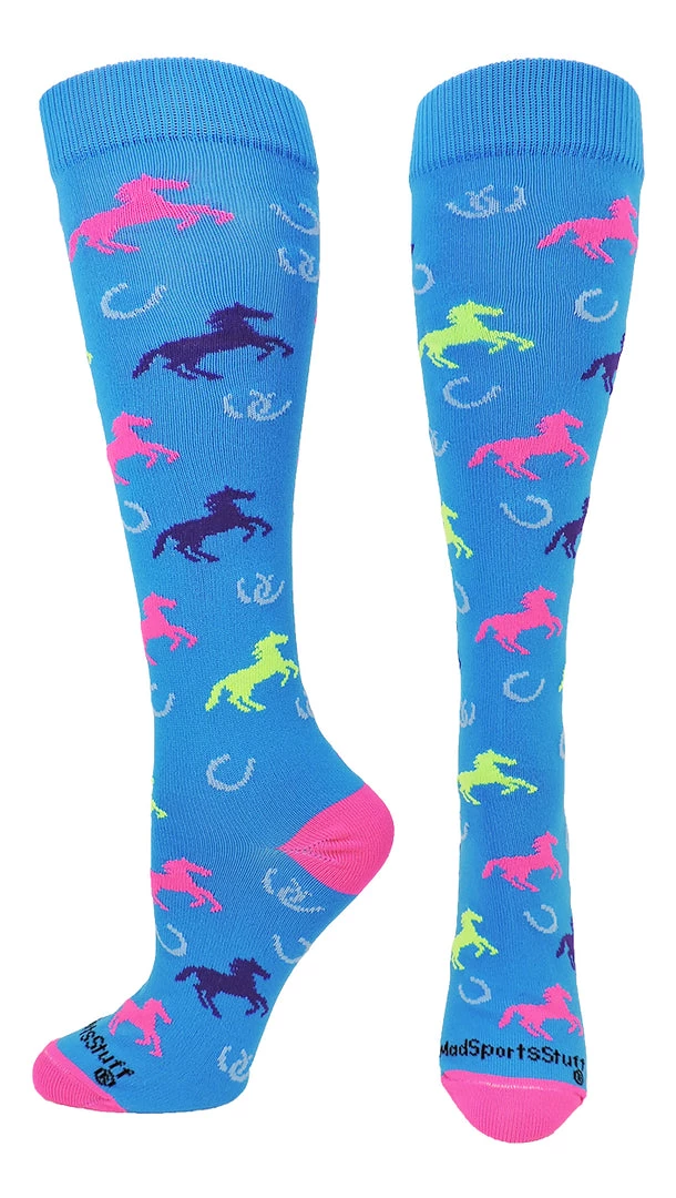 MadSportsStuff Softball Socks Wild Horses Equestrian Athletic Over The Calf Socks 1 MadSportsStuff Softball Socks Wild Horses Equestrian Athletic Over The Calf Socks