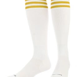 TCK Soccer Socks With Stripes- For Boys Or Girls- Men Or Women - Extra Cross-Stretch For Shin Guards