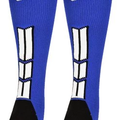 MadSportsStuff Royal Player ID Custom Number Over The Calf Socks For Softball Baseball Football Boys And Girls