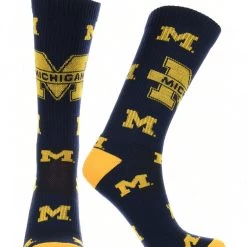 TCK Michigan Wolverines Socks Crew Length Sock Mayhem