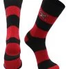 TCK Texas Tech Red Raiders Socks Game Day Striped Crew Socks All Schools
