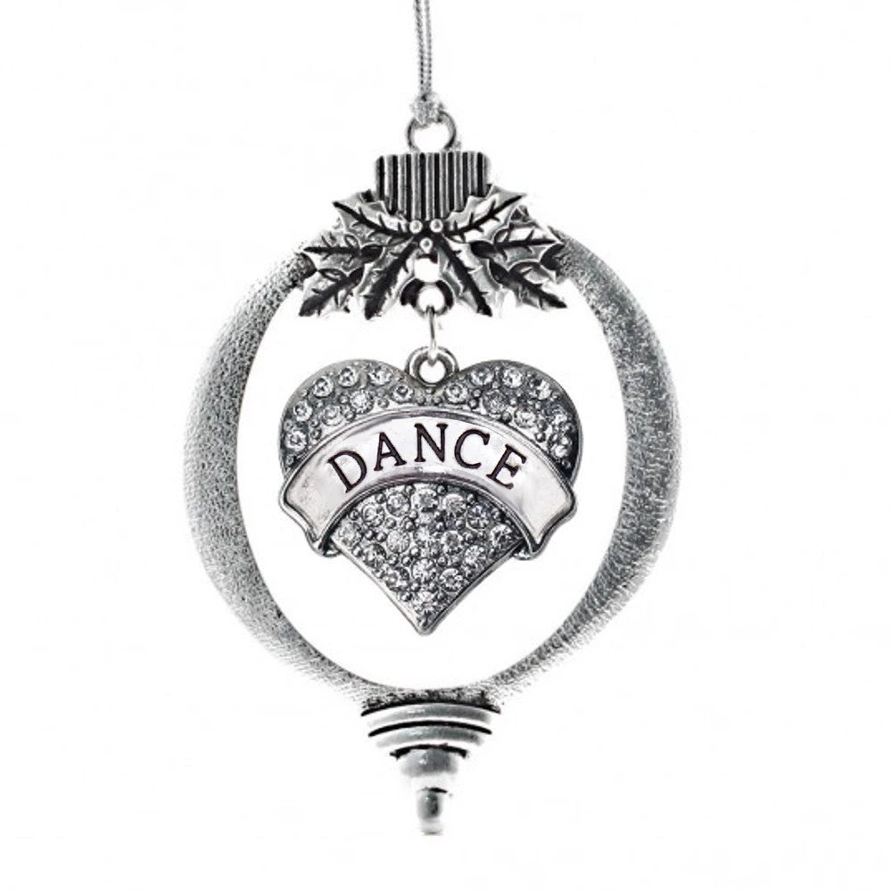 MadSportsStuff Christmas Ornament For Dancer With Crystal Dance Heart Charm Ornaments 1 MadSportsStuff Christmas Ornament For Dancer With Crystal Dance Heart Charm Ornaments