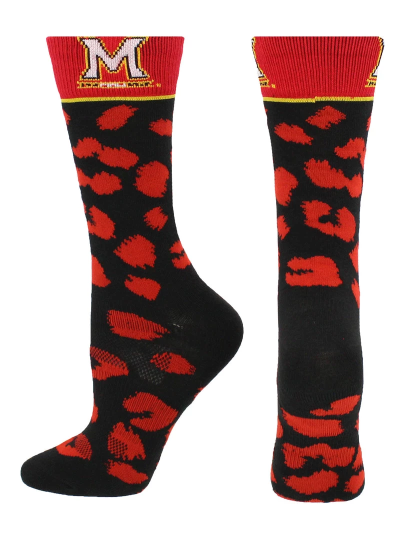 TCK All Schools Maryland Terrapins Socks Womens Savage Crew Socks 5 TCK All Schools Maryland Terrapins Socks Womens Savage Crew Socks