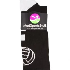 MadSportsStuff Volleyball Socks For Girls, Women & Teens In Crew Length