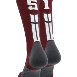 MadSportsStuff Maroon Player ID Custom Number Crew Socks For Basketball Lacrosse Volleyball Boys And Girls Volleyball Socks 133 MadSportsStuff Maroon Player ID Custom Number Crew Socks For Basketball Lacrosse Volleyball Boys And Girls Volleyball Socks