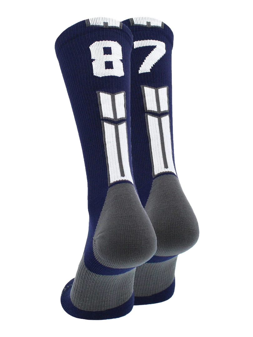MadSportsStuff Volleyball Socks Navy Player ID Custom Number Crew Socks For Basketball Lacrosse Volleyball Boys And Girls 42 MadSportsStuff Volleyball Socks Navy Player ID Custom Number Crew Socks For Basketball Lacrosse Volleyball Boys And Girls