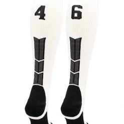 MadSportsStuff Softball Socks White Player ID Custom Number Over The Calf Socks For Softball Baseball Football Boys And Girls 187 MadSportsStuff Softball Socks White Player ID Custom Number Over The Calf Socks For Softball Baseball Football Boys And Girls