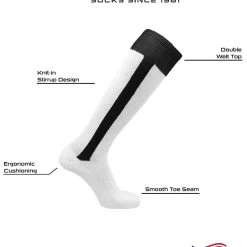 TCK Sports 2-n-1 Premium Baseball Softball Stirrup Socks