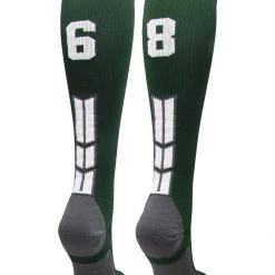 MadSportsStuff Dark Green Player ID Custom Number Over The Calf Socks For Softball Baseball Football Boys And Girls Softball Socks 117 MadSportsStuff Dark Green Player ID Custom Number Over The Calf Socks For Softball Baseball Football Boys And Girls Softball Socks