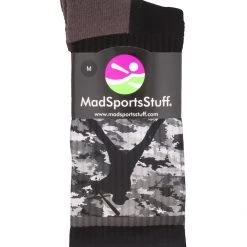 MadSportsStuff Baseball Socks With Player On Camo Background Crew Socks (multiple Colors)