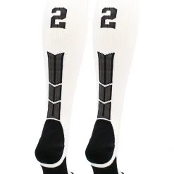 MadSportsStuff Softball Socks White Player ID Custom Number Over The Calf Socks For Softball Baseball Football Boys And Girls 182 MadSportsStuff Softball Socks White Player ID Custom Number Over The Calf Socks For Softball Baseball Football Boys And Girls