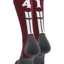 MadSportsStuff Maroon Player ID Custom Number Crew Socks For Basketball Lacrosse Volleyball Boys And Girls Volleyball Socks 192 MadSportsStuff Maroon Player ID Custom Number Crew Socks For Basketball Lacrosse Volleyball Boys And Girls Volleyball Socks