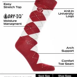 TCK OU Oklahoma Sooners Argyle Dress Socks NCAA Fanwear Crew Length All Schools 6 TCK OU Oklahoma Sooners Argyle Dress Socks NCAA Fanwear Crew Length All Schools