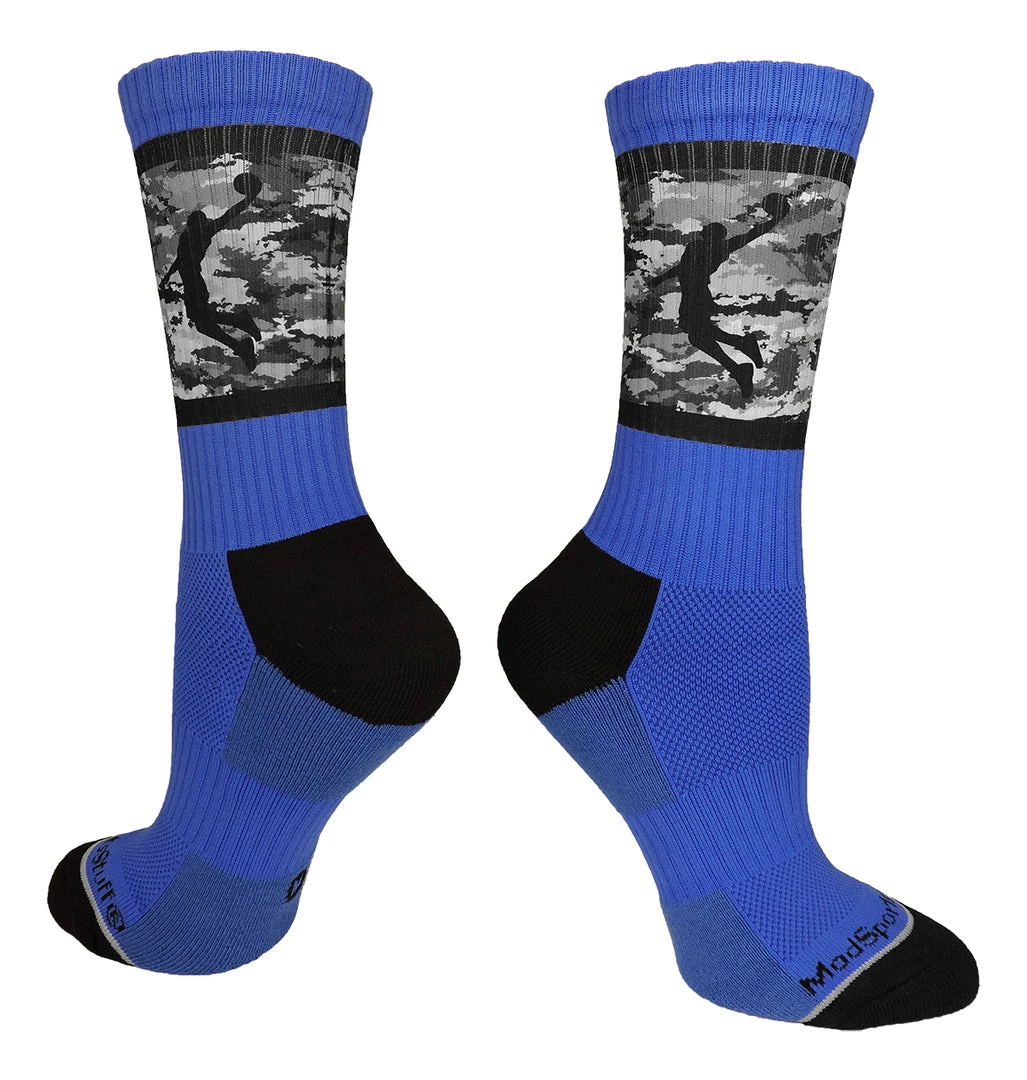 MadSportsStuff Basketball Socks With Player On Camo Athletic Crew Socks (multiple Colors) 6 MadSportsStuff Basketball Socks With Player On Camo Athletic Crew Socks (multiple Colors)