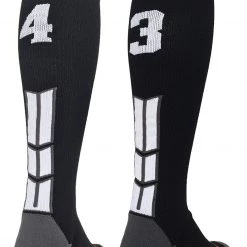 MadSportsStuff Softball Socks Black Player ID Custom Number Over The Calf Socks For Softball Baseball Football Boys And Girls 192 MadSportsStuff Softball Socks Black Player ID Custom Number Over The Calf Socks For Softball Baseball Football Boys And Girls