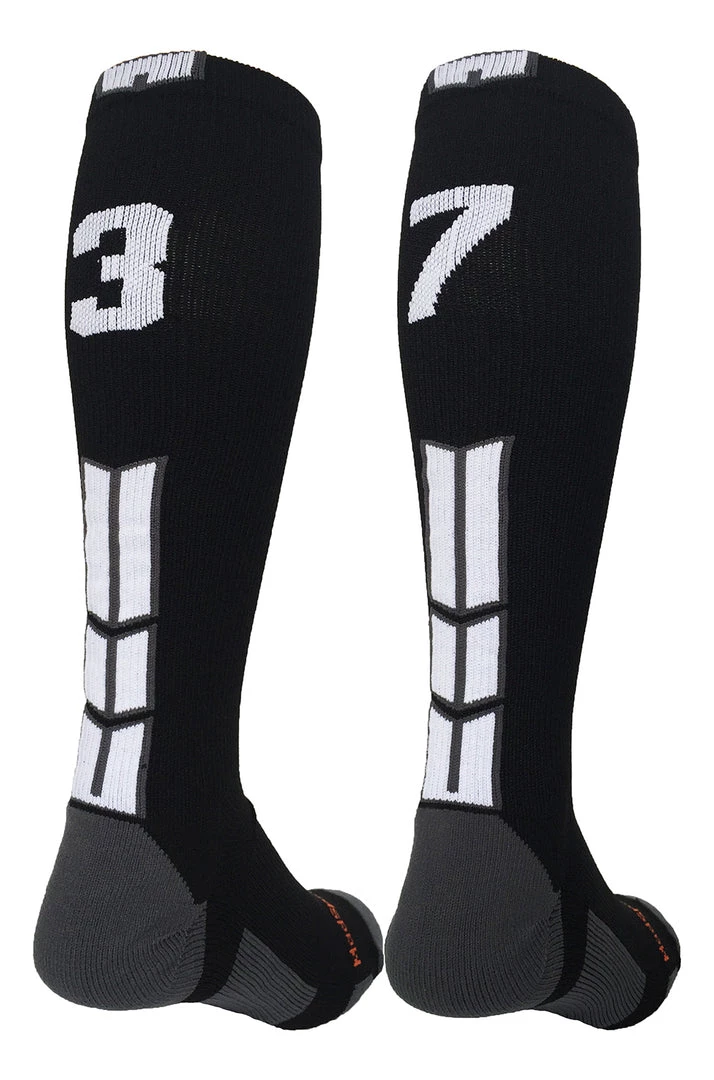 MadSportsStuff Softball Socks Black Player ID Custom Number Over The Calf Socks For Softball Baseball Football Boys And Girls 94 MadSportsStuff Softball Socks Black Player ID Custom Number Over The Calf Socks For Softball Baseball Football Boys And Girls