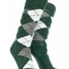 TCK Michigan State Spartans Argyle Dress Socks NCAA Fanwear Crew Length All Schools