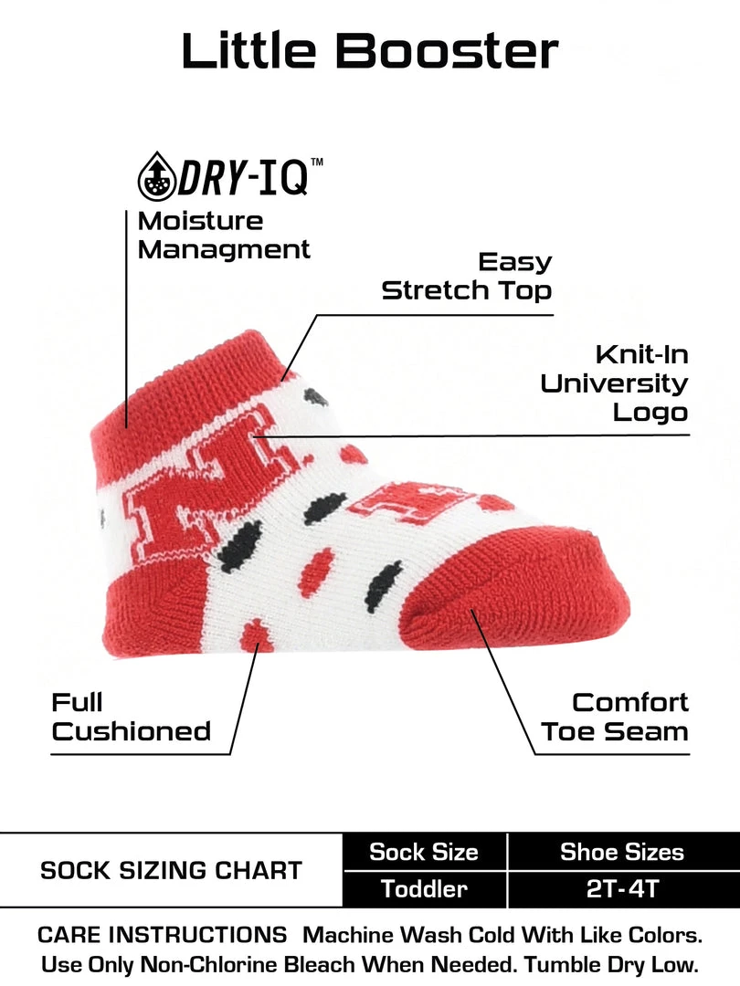 TCK Nebraska Cornhuskers Toddler Socks Low Cut Little Fan All Schools 3 TCK Nebraska Cornhuskers Toddler Socks Low Cut Little Fan All Schools