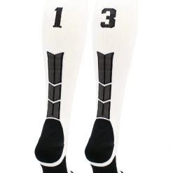 MadSportsStuff Softball Socks White Player ID Custom Number Over The Calf Socks For Softball Baseball Football Boys And Girls 169 MadSportsStuff Softball Socks White Player ID Custom Number Over The Calf Socks For Softball Baseball Football Boys And Girls