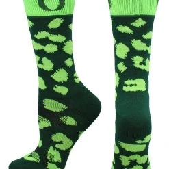 TCK Oregon Ducks Socks Womens Savage Crew Socks