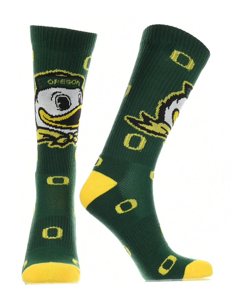 TCK Oregon Ducks Socks Crew Length Sock Mayhem 2 TCK Oregon Ducks Socks Crew Length Sock Mayhem