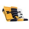 TCK Michigan Wolverines No Show Socks Full Field 3 Pack All Schools