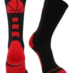 MadSportsStuff Basketball Socks For Boys, Girls, Men, Women- Athletic Crew Socks - Youth And Adult Sizes -Made In The USA