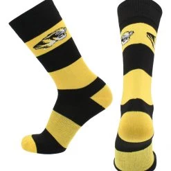 TCK Missouri Tigers Socks Game Day Striped Crew Socks