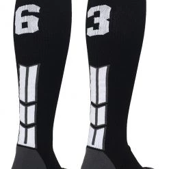 MadSportsStuff Softball Socks Black Player ID Custom Number Over The Calf Socks For Softball Baseball Football Boys And Girls 122 MadSportsStuff Softball Socks Black Player ID Custom Number Over The Calf Socks For Softball Baseball Football Boys And Girls