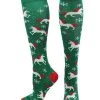 MadSportsStuff Softball Socks Christmas Unicorn Socks Over The Calf