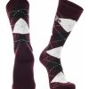 TCK All Schools Texas A&M Aggies Argyle Dress Socks NCAA Fanwear Crew Length
