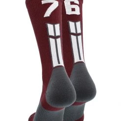MadSportsStuff Maroon Player ID Custom Number Crew Socks For Basketball Lacrosse Volleyball Boys And Girls Volleyball Socks 135 MadSportsStuff Maroon Player ID Custom Number Crew Socks For Basketball Lacrosse Volleyball Boys And Girls Volleyball Socks